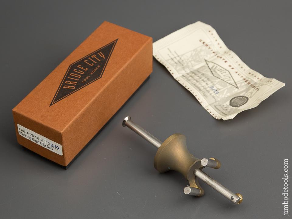 2001 BRIDGE CITY TOOL WORKS MG-4 SIG Marking Gauge in Original Box - 78813