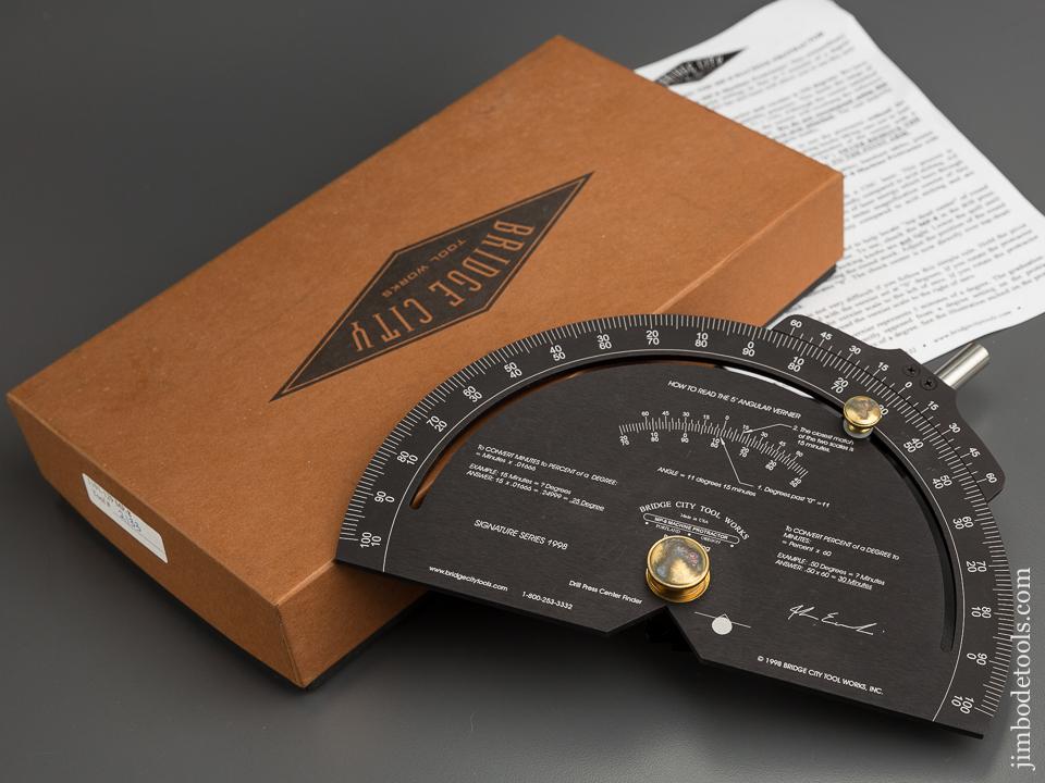BRIDGE CITY TOOL WORKS MP-8 Machine Protractor in Original Box - 78817