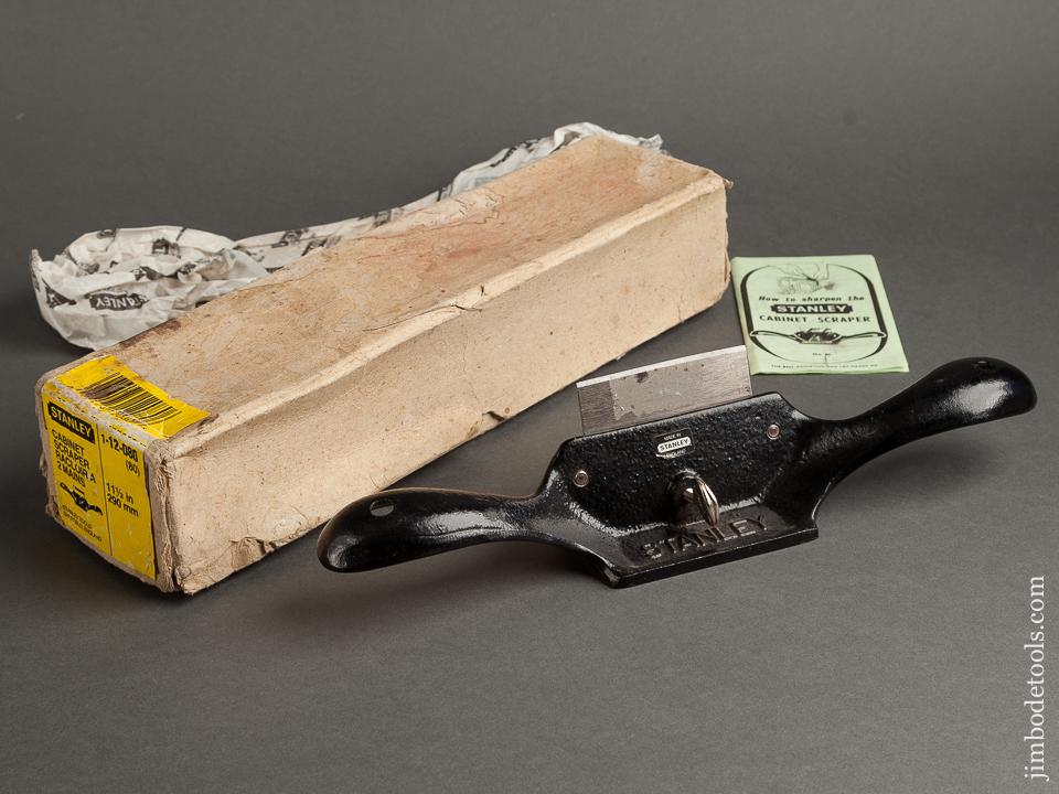 STANLEY No. 12 Cabinet Scraper MINT in Original Box - 78828