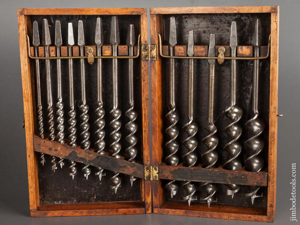 COMPLETE Set of 13 SNELL Auger Bits in Original Box - 78831