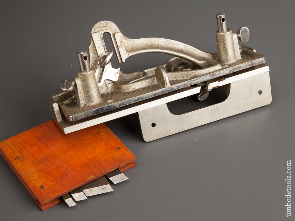 STANLEY No. 444 Dovetail Tongue & Groove Plane NEAR MINT and 100% COMPLETE in Original Box - 78839