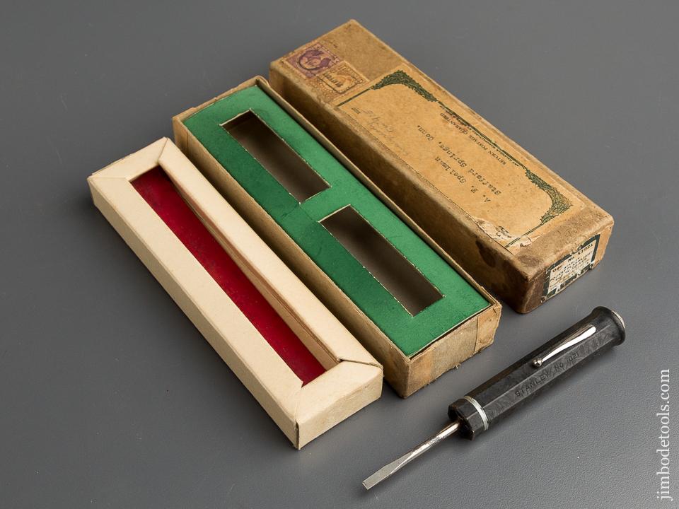 STANLEY No. x1021 Pocket Flashlight Screw Driver MINT in Special Display Box! - 78842U