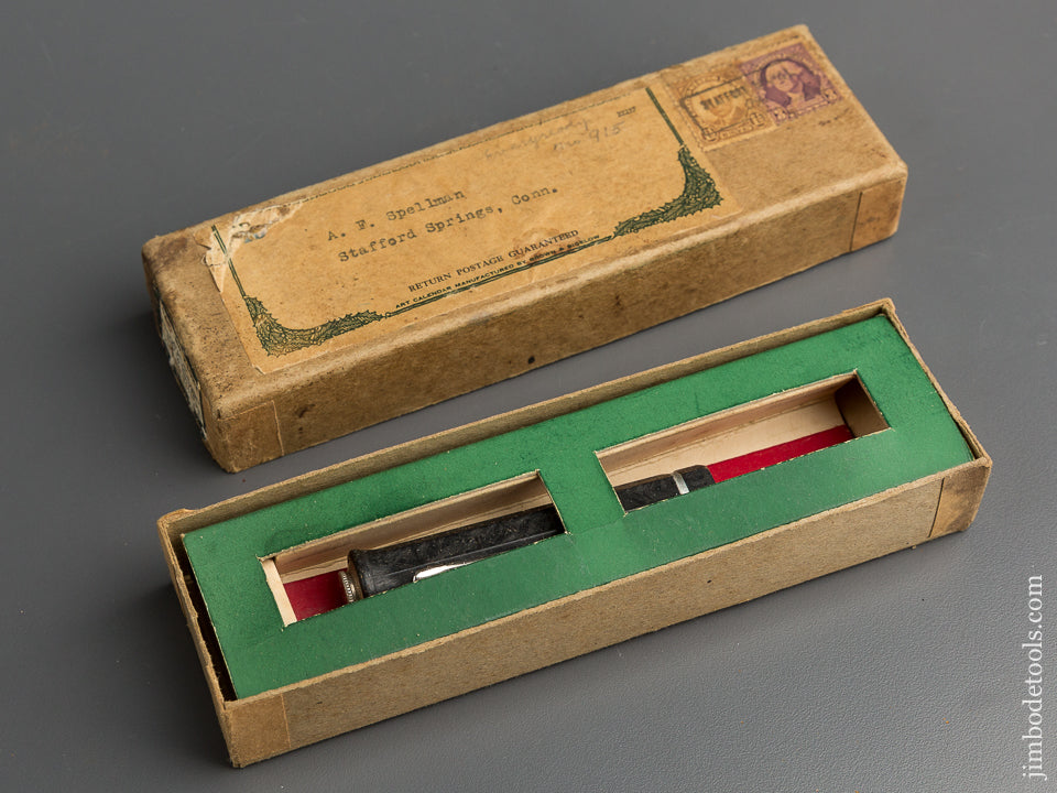 STANLEY No. x1021 Pocket Flashlight Screw Driver MINT in Special Display Box! - 78842U