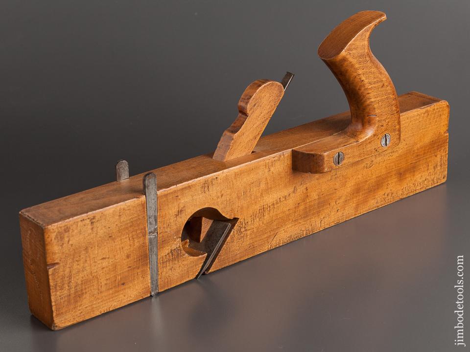 Fine D.R. BARTON 1 1/2 x 16 inch Jack Rabbet Plane circa 1832-74 Rochester NY - 78848