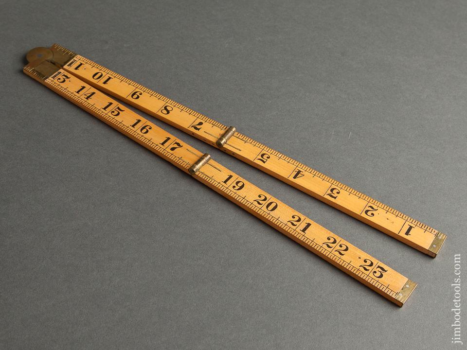 Mint STANLEY No. 7 Boxwood and Brass Blind Man's Rule - 78849