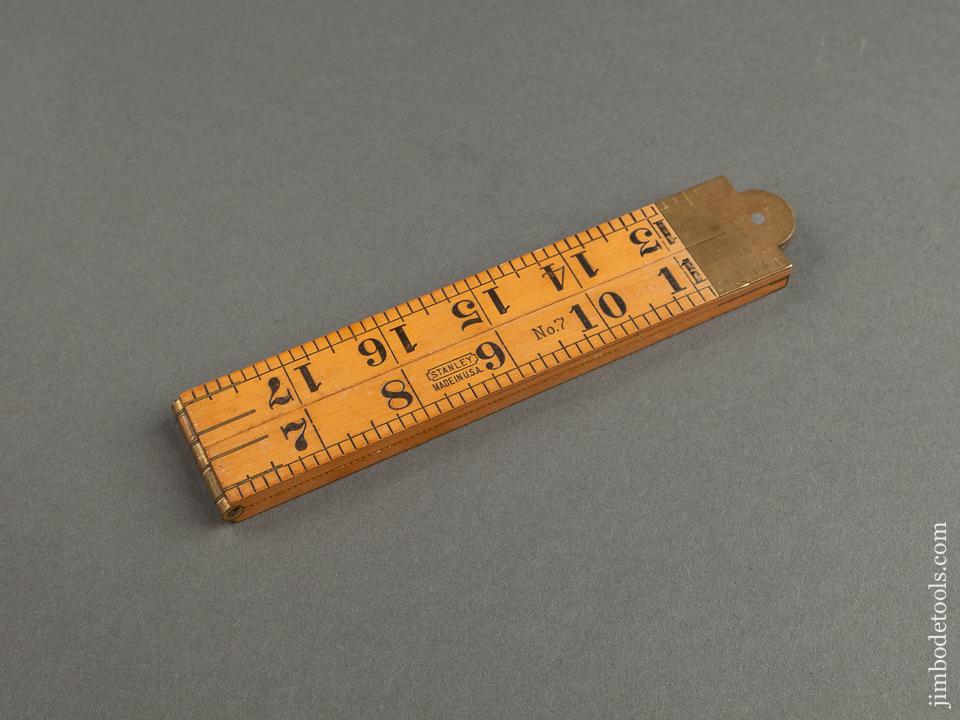 Mint STANLEY No. 7 Boxwood and Brass Blind Man's Rule - 78849