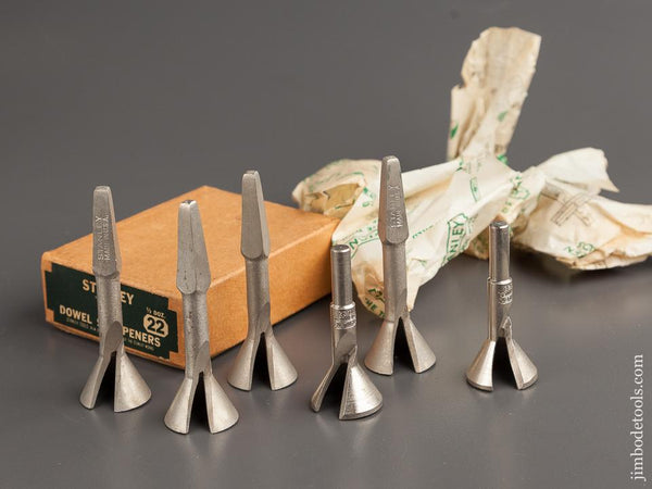 Full Box of Six STANLEY No. 22 Dowel Sharpeners MINT in Original Box - 78850