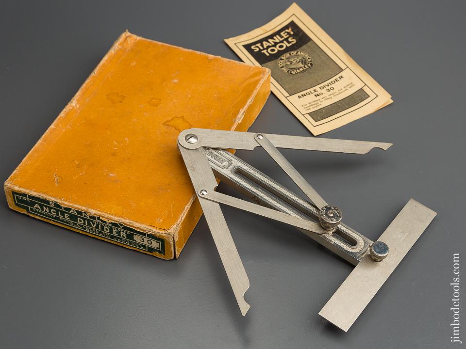 STANLEY No. 30 Angle Divider MINT in Original Box SWEETHEART - 78860