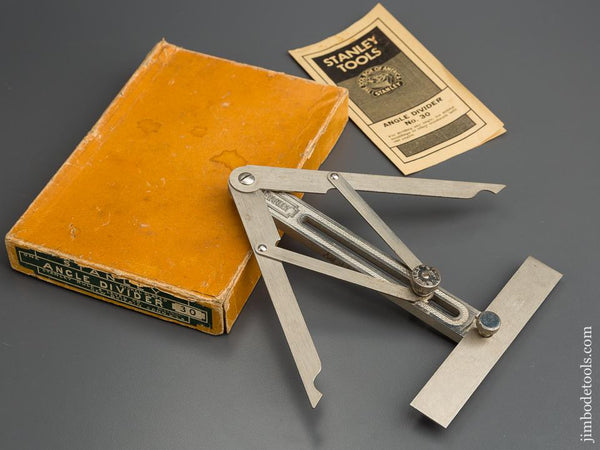 STANLEY No. 30 Angle Divider MINT in Original Box SWEETHEART - 78860