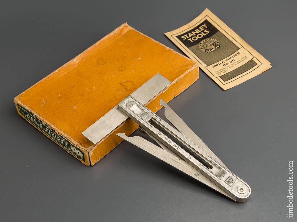 STANLEY No. 30 Angle Divider MINT in Original Box SWEETHEART - 78860