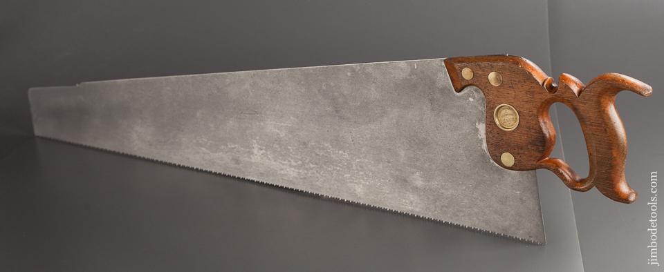 26 inch 9 point Crosscut WHEELER MADDEN & CLEMSON Hand Saw circa 1860-93  - 78863