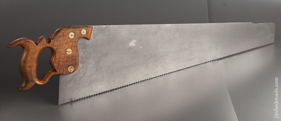 26 inch 9 point Crosscut WHEELER MADDEN & CLEMSON Hand Saw circa 1860-93  - 78863