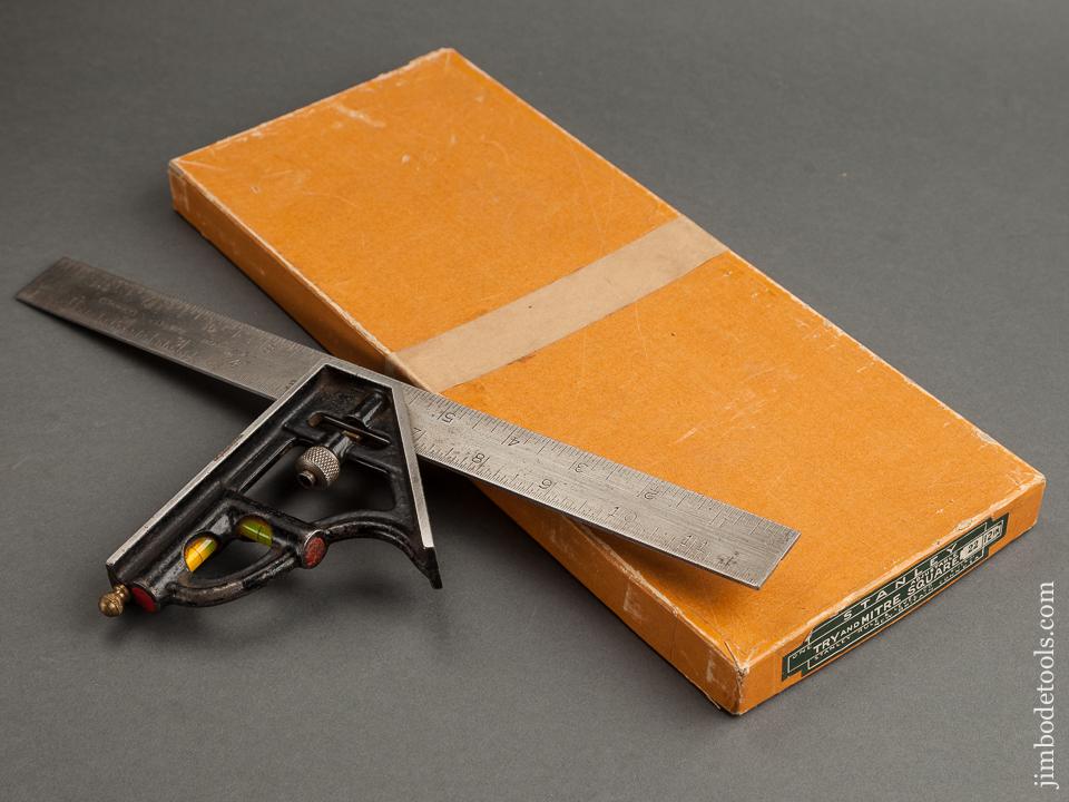 12 inch STANLEY No. 22 Try Square MINT in Original Box - 78879