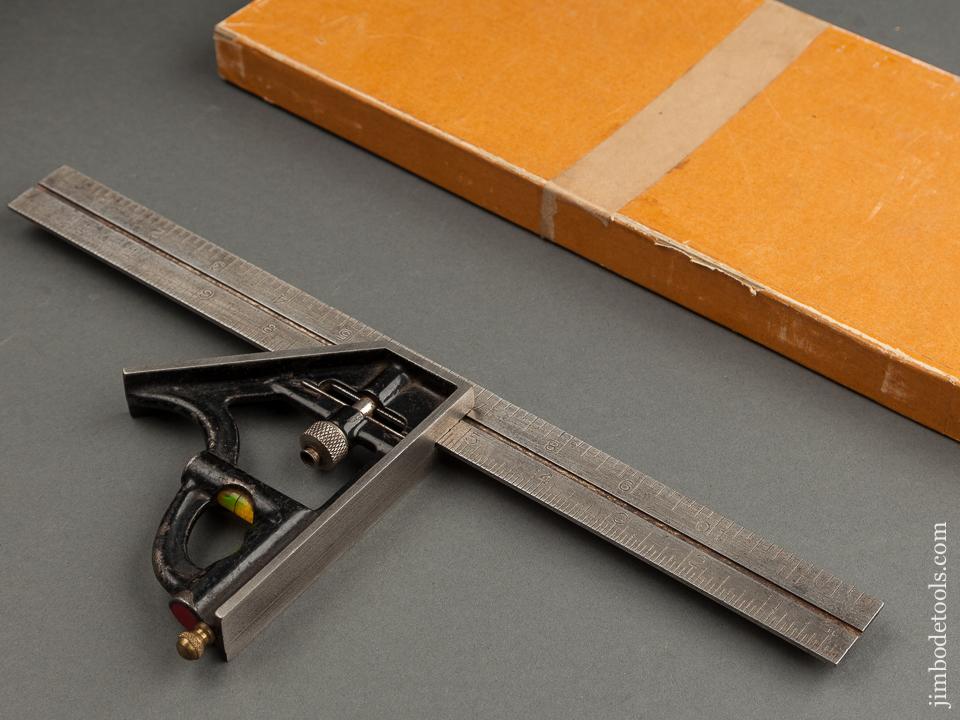 12 inch STANLEY No. 22 Try Square MINT in Original Box - 78879