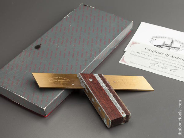 1992 BRIDGE CITY TOOL WORKS MS-3 Miter Square in Original Box - 78882