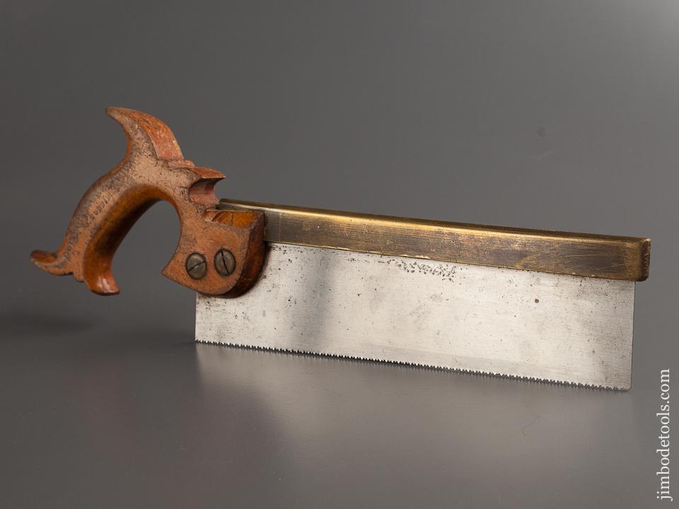 15 point 10 inch Crosscut COLVER BROS LTD SHEFFIELD ENGLAND Brass Back Saw with Guard FINE - 78777