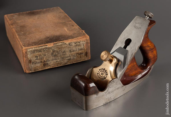 Near Mint! NORRIS No. 50 Adjustable Smooth Plane in its Original Box Pre-War - 91271U