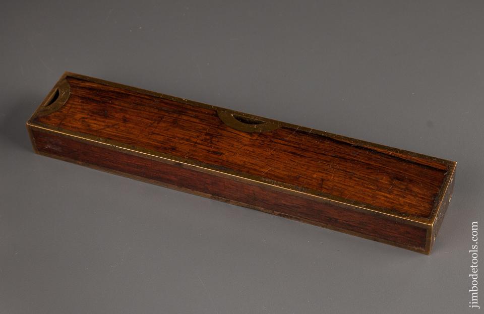 Fantastic! STRATTON March 1, 1870 Patent Ten inch Rosewood and Brass Plumb & Level - 78899R