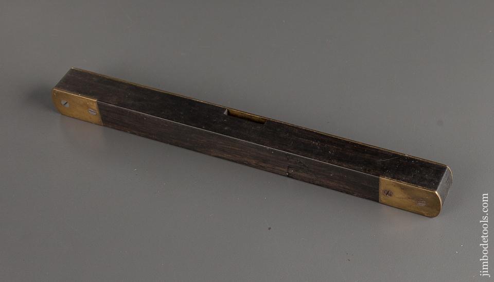 Ten inch MATHIESON No. 7C Ebony and Brass Level - 78903R