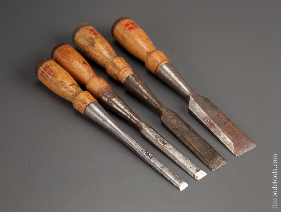 Full Set of STANLEY FOUR SQUARE Chisels - 78904R