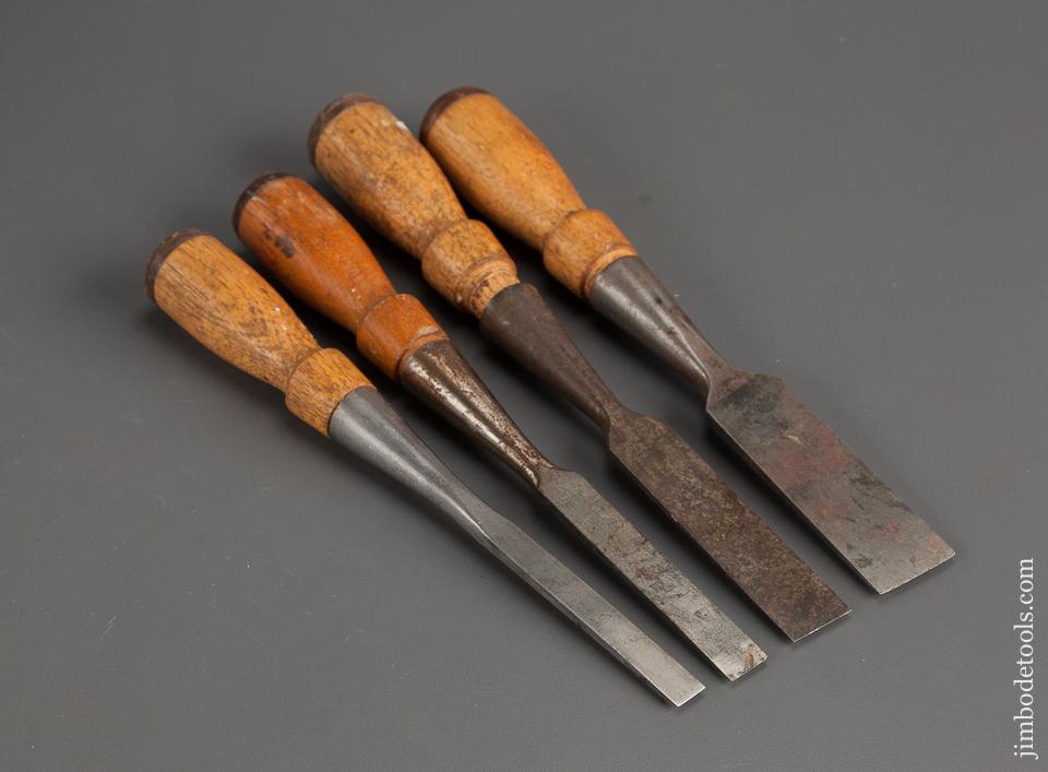 Full Set of STANLEY FOUR SQUARE Chisels - 78904R