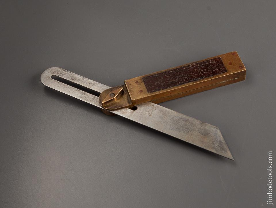 Eight Inch HOWARD'S PATENT Rosewood and Brass Bevel - 78907R