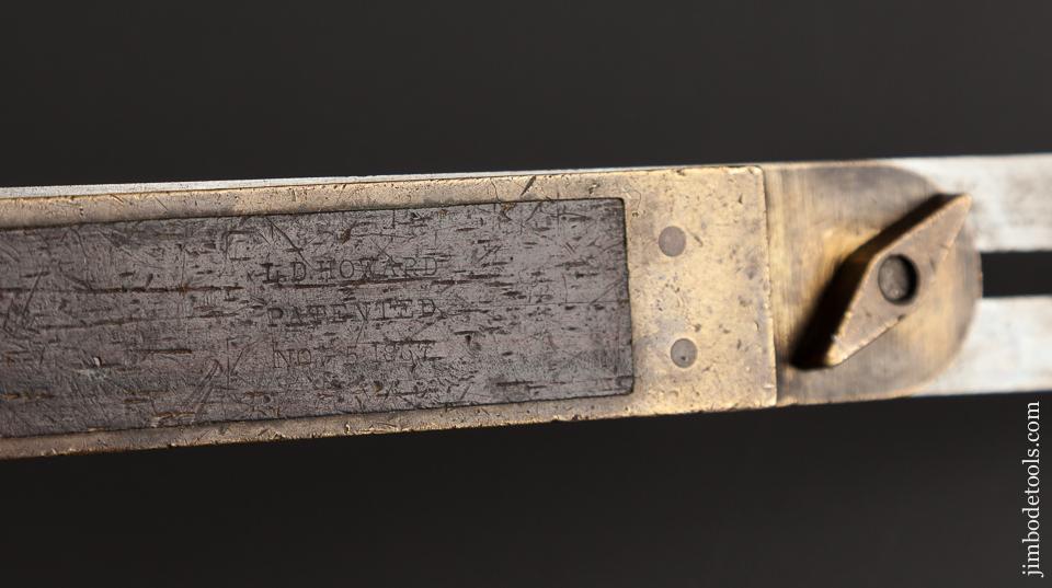 Eight Inch HOWARD'S PATENT Rosewood and Brass Bevel - 78907R