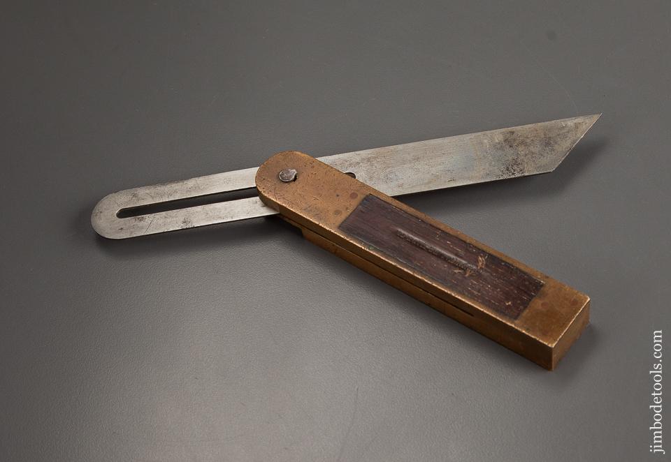 Eight Inch HOWARD'S PATENT Rosewood and Brass Bevel - 78907R