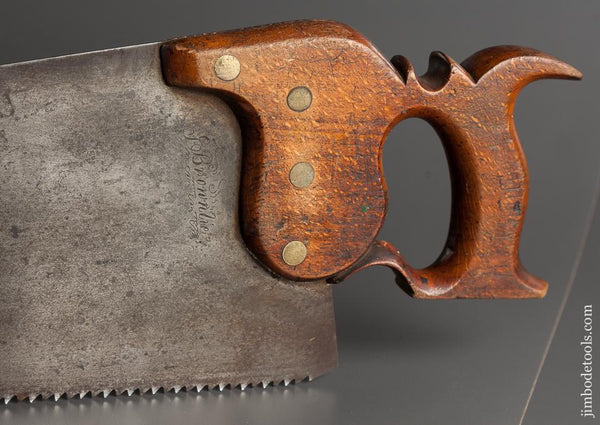 Lovely 5 1/2 point 27 inch Rip Hand Saw by TUCKER London circa 1836-40 - 78911R