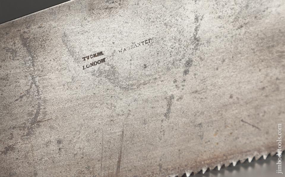 Lovely 5 1/2 point 27 inch Rip Hand Saw by TUCKER London circa 1836-40 - 78911R