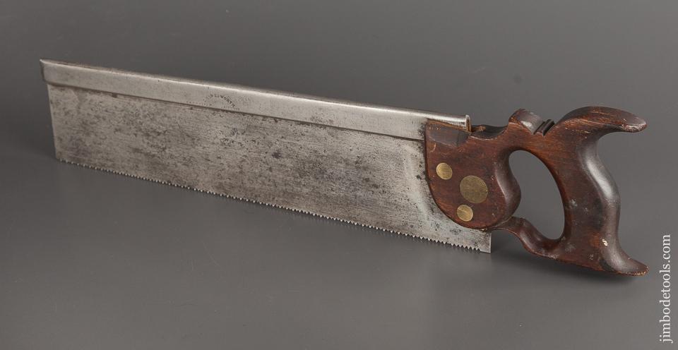 Very Rare! 10 point 14 inch Crosscut HAWKSWORTH Back Saw - 78916R