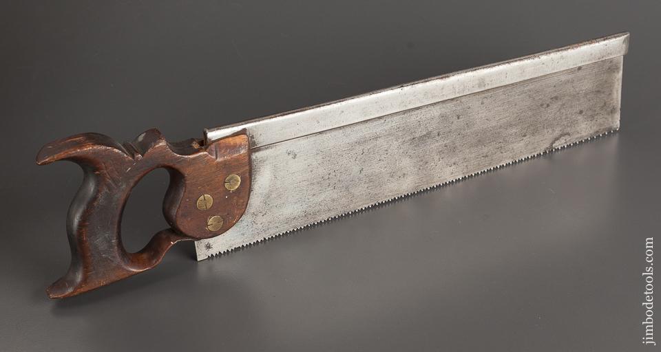 Very Rare! 10 point 14 inch Crosscut HAWKSWORTH Back Saw - 78916R