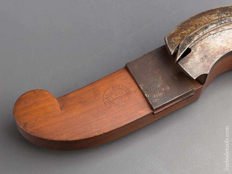 RARE Right and Left Hand Pair of Coach maker's Plow Planes Signed R. ROCHECHOUART - 78928RU