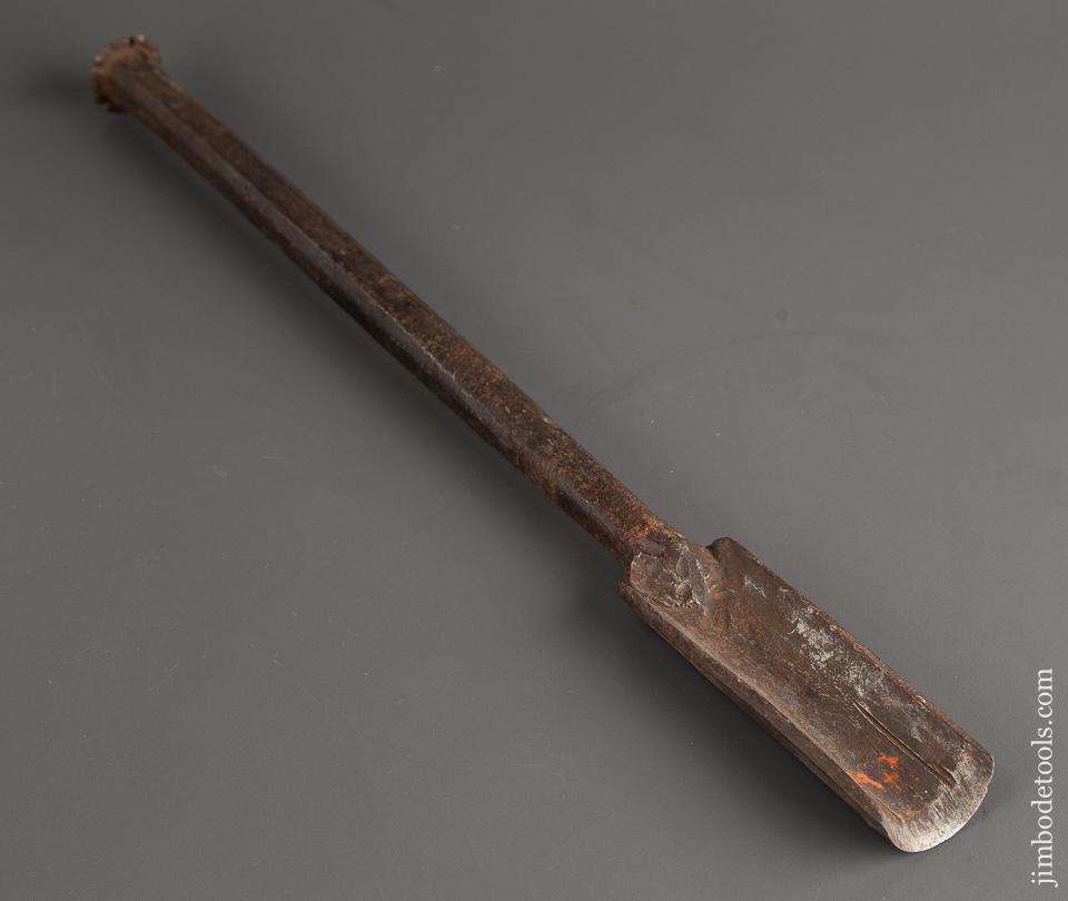 Early Hand Forged 1 1/2 X 16 inch Framing Gouge - 78935R