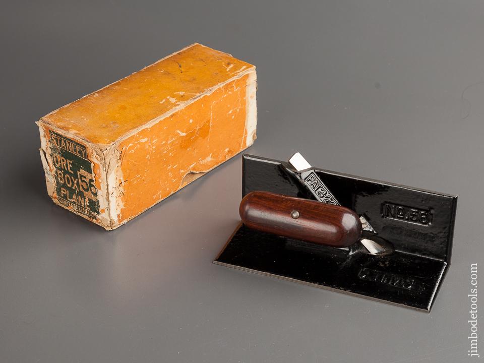 STANLEY No. 56 Core Box Plane MINT! in RARE Original Box circa 1909-23 - 78952R