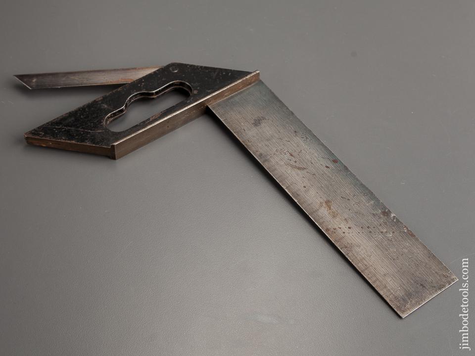 8 inch HALSTEAD & ACKERMAN Patent June 26, 1855 Try Square and Bevel - 78954R