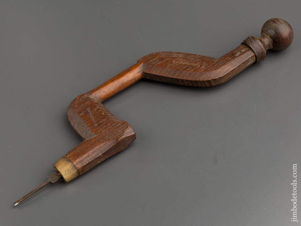 Miniature European Bit Brace with Buffalo Horn Ferrule - 78960R