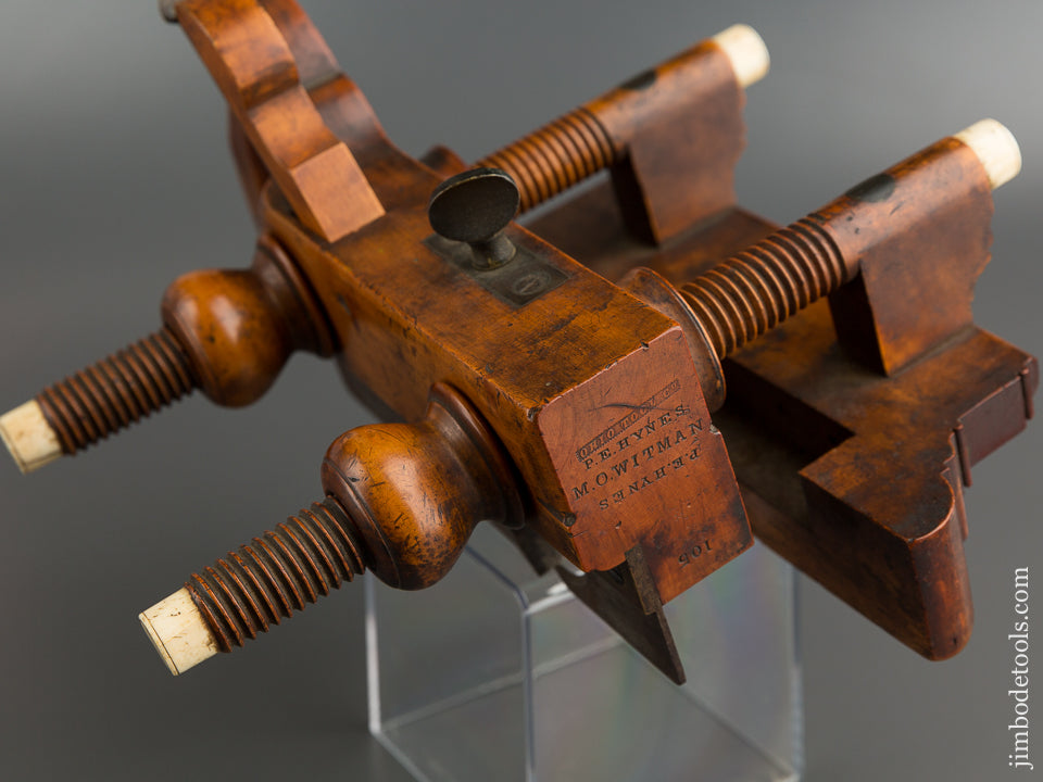 OHIO TOOL CO No. 105 Solid Boxwood Plow Plough Plane circa 1851-1913 EXTRA FINE - 78961RU