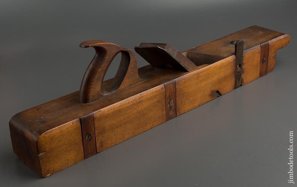 
Amazing and Near Mint! 24 inch Chute Board Plane Dual Marked CASEY & CO. AUBURN NY (on toe) and LEWIS & CORWIN DEARLERS IN HARDWARE, FRIENDSHIP, NY (in ink on heel) - 78967R