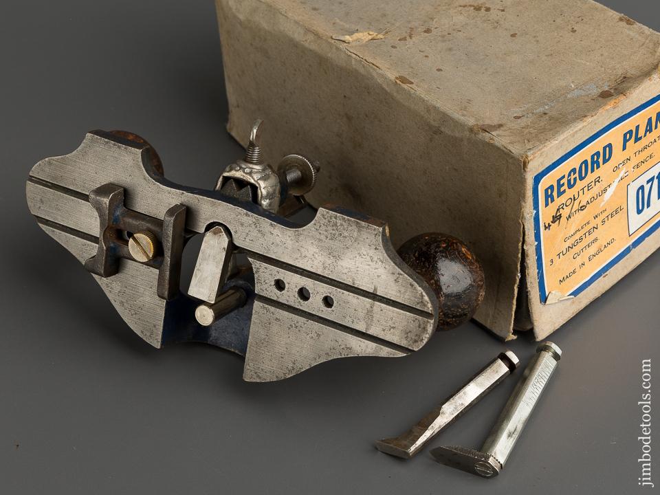 RECORD No. 071 Router Plane 100% COMPLETE in Original Box - 78975R