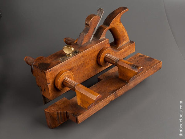 Good User H.L. JAMES No. 128 Beech Plow Plough Plane circa 1855-70 Williamsburg, MA - 79008