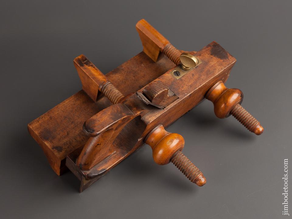 Good User H.L. JAMES No. 128 Beech Plow Plough Plane circa 1855-70 Williamsburg, MA - 79008