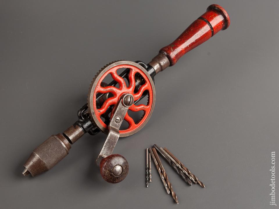 MILLERS FALLS No. 2 Egg Beater Hand Drill with Seven Bits - 79025