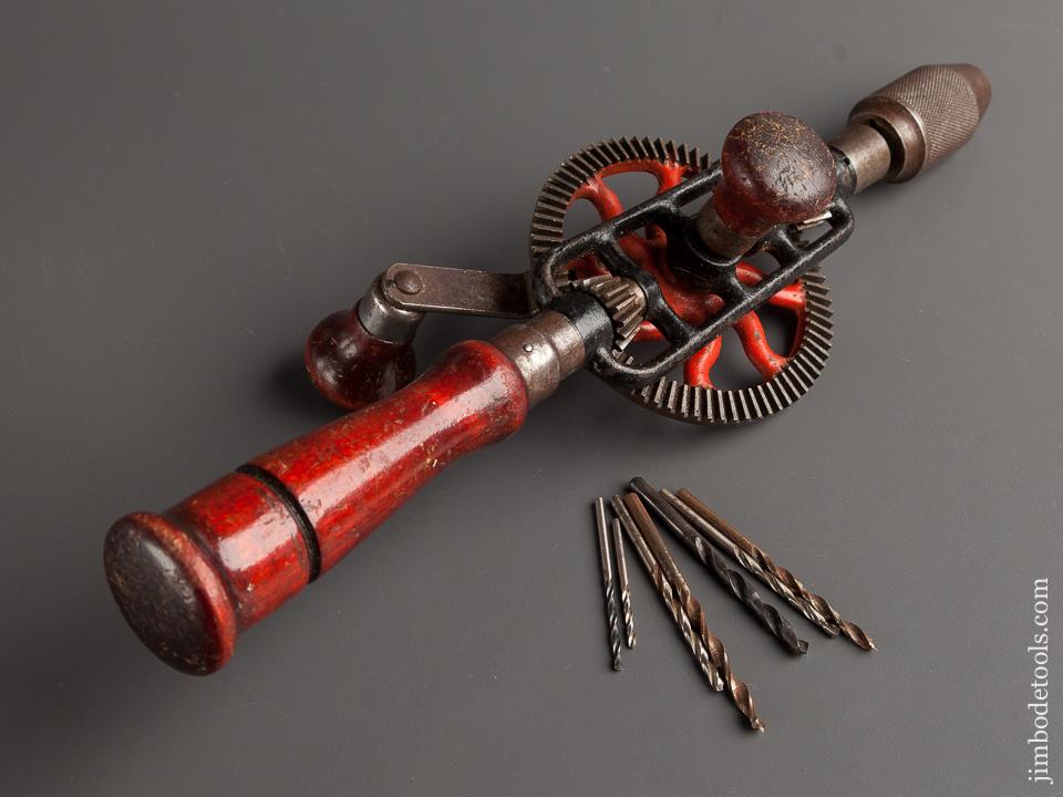 MILLERS FALLS No. 2 Egg Beater Hand Drill with Seven Bits - 79025