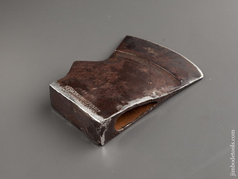 3 1/2 pound KELLY AXE & TOOL CO TRUE TEMPER Axe with RARE Proud Edge Design and Leather Sheath - 79039