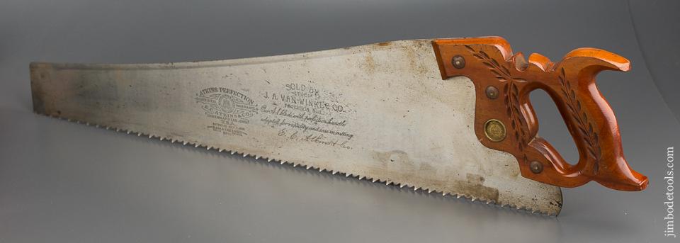 LIKE NEW! 4 1/2 point 24 inch Rip ATKINS PERFECTION No. 53 Hand Saw - 79076
