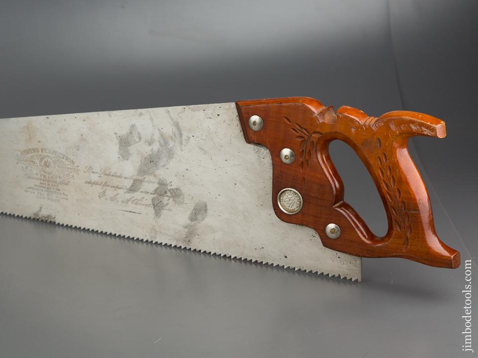 5 1/2 point 26 inch Rip ATKINS PERFECTION No. 65 Hand Saw LIKE NEW - 79077