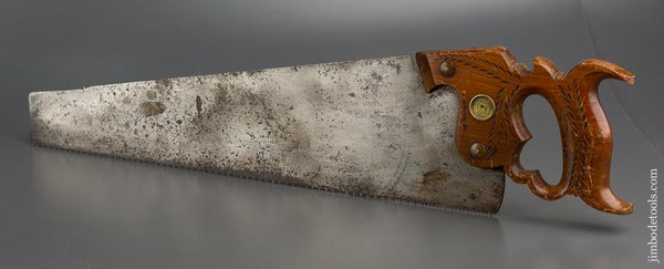 9 point 18 inch Crosscut DISSTON No. 12 LONDON SPRING Hand Saw - 79079