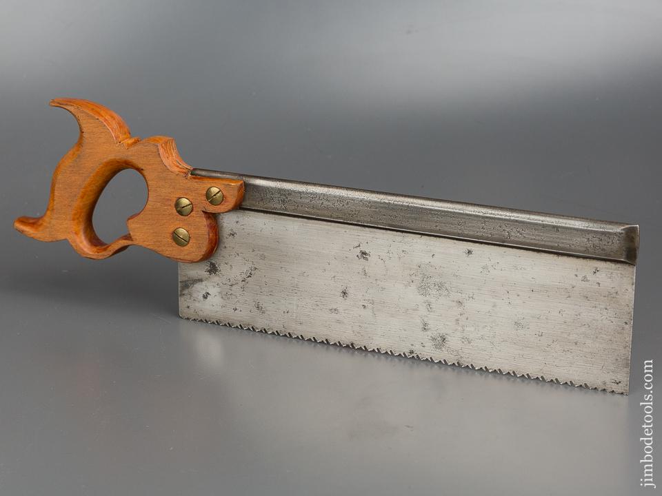 Uber Rare! MONTAGUE, WOODROUGH SAW CO Spring Steel BUNDY Patent September 4, 1888 Double Duty Rip and Crosscut Back Saw - 79096U