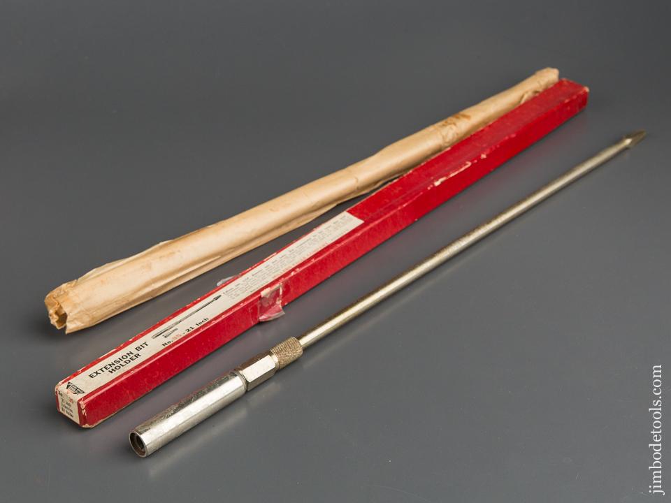 21 inch MILLERS FALLS No. 35 Extension Bit Holder in Original Box  - 79122